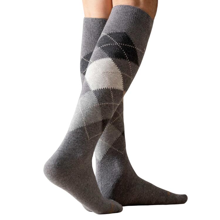 Calza da uomo lunga in cashmere e lana Henry Cotton's HC36714 rombi HENRY COTTON'S