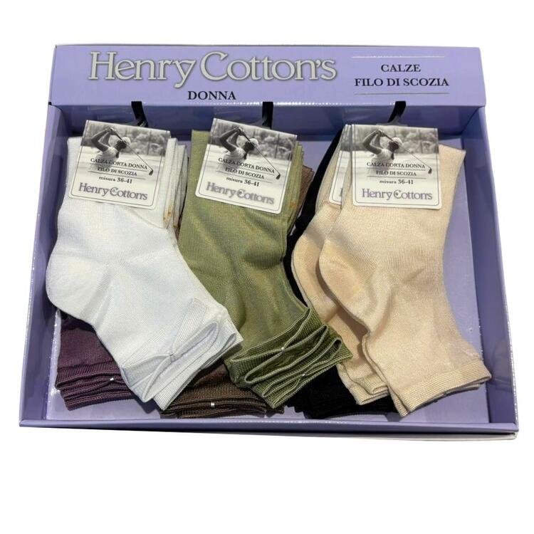 Calzino corto donna in filo Henry Cotton's HF402 ( PAIO) HENRY COTTON'S