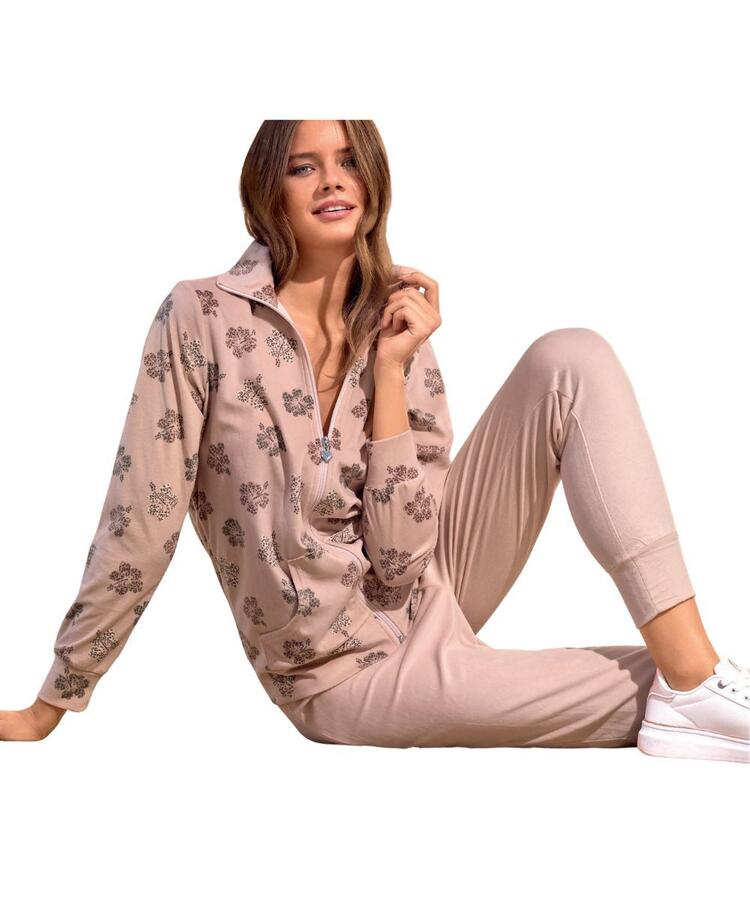 Infiore Ibiscus IBS604206 Women's Chenille Homewear Jumpsuit Infiore
