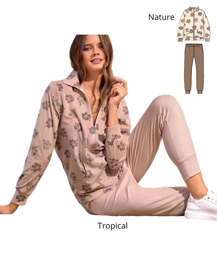 Infiore Ibiscus IBS604206 Women's Chenille Homewear Jumpsuit Infiore