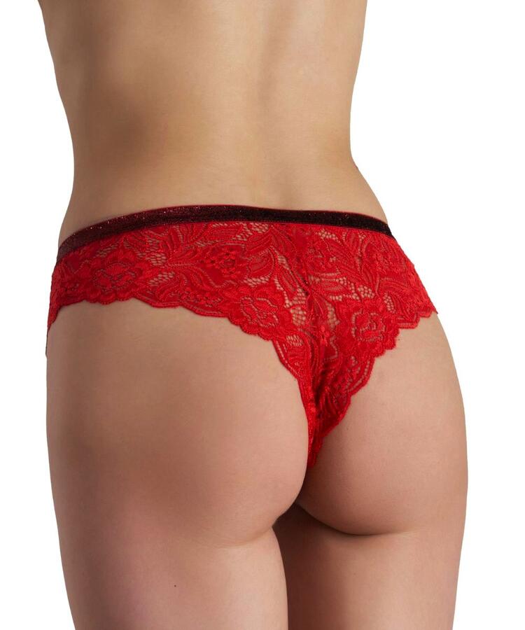 Brasiliana donna rosso portafortuna in pizzo Intimami ID858 Intimami