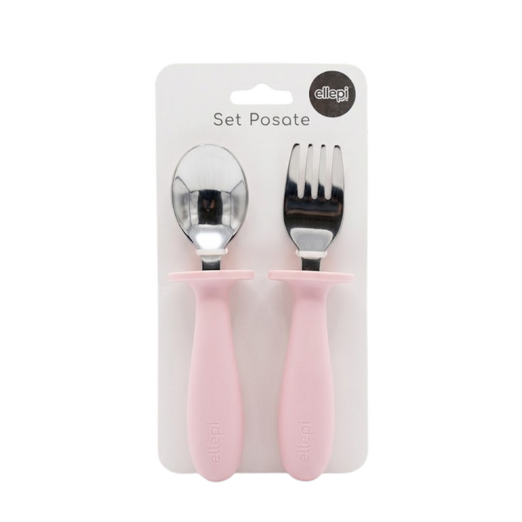 Set posate da bambino in silicone Ellepi IX4064  Ellepi