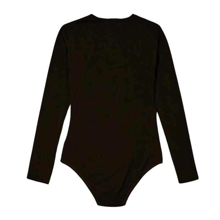 Jadea 4154 langärmliger Damen-Body aus Stretch-Baumwolle Jadea