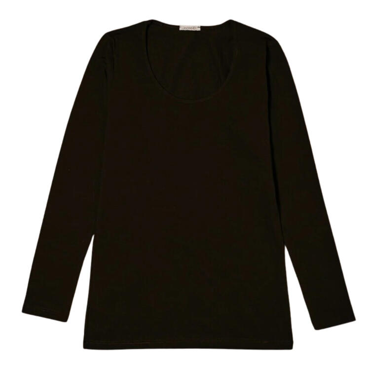 MAGLIA DONNA MANICA LUNGA COTONE ELASTICIZZATO JADEA 4056 Jadea