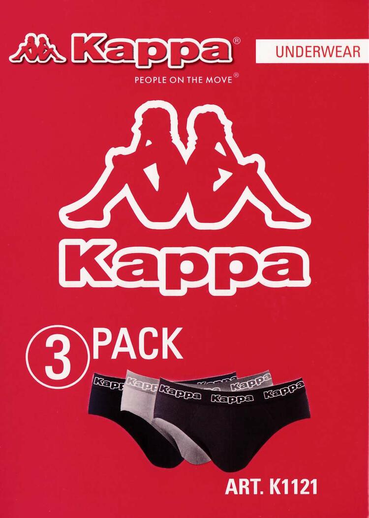 Slip in cotone bielastico Kappa K1121 (tri-pack) Kappa