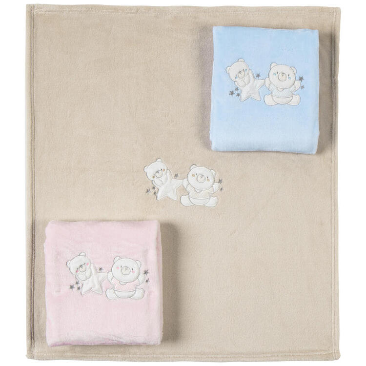 KCM050BR BRUCO BRUCO EMBROIDERED FLEECE BABY BLANKET BRUCO BRUCO