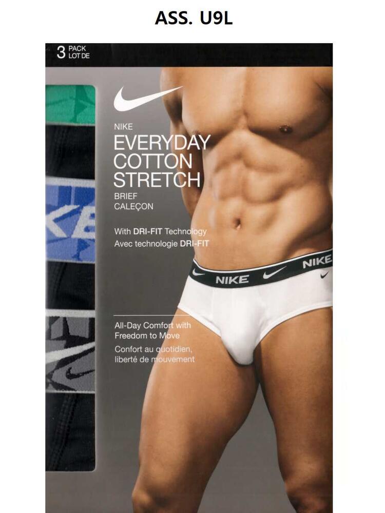 SLIP UOMO COTTON STRETCH DRY-FIT NIKE 0000KE1006 3-PACK NIKE