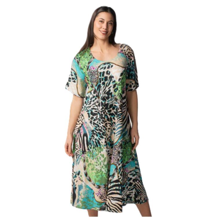 ABITO DONNA IN VISCOSA MANICA CORTA MARILA KF1740 MARILA