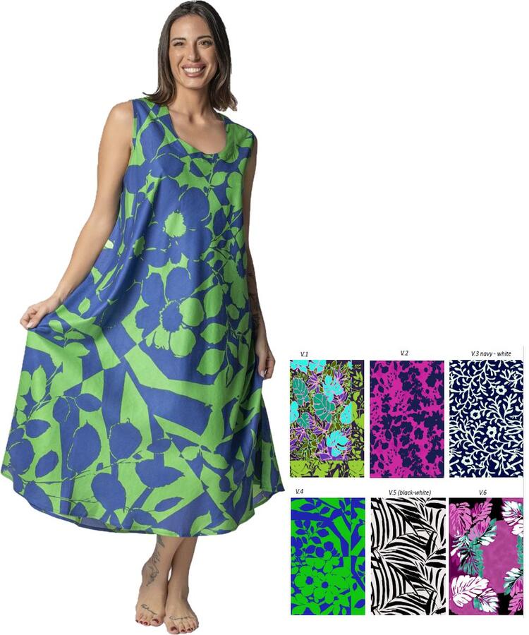 ABITO DONNA IN VISCOSA SPALLA LARGA MARILA KF1742 MARILA
