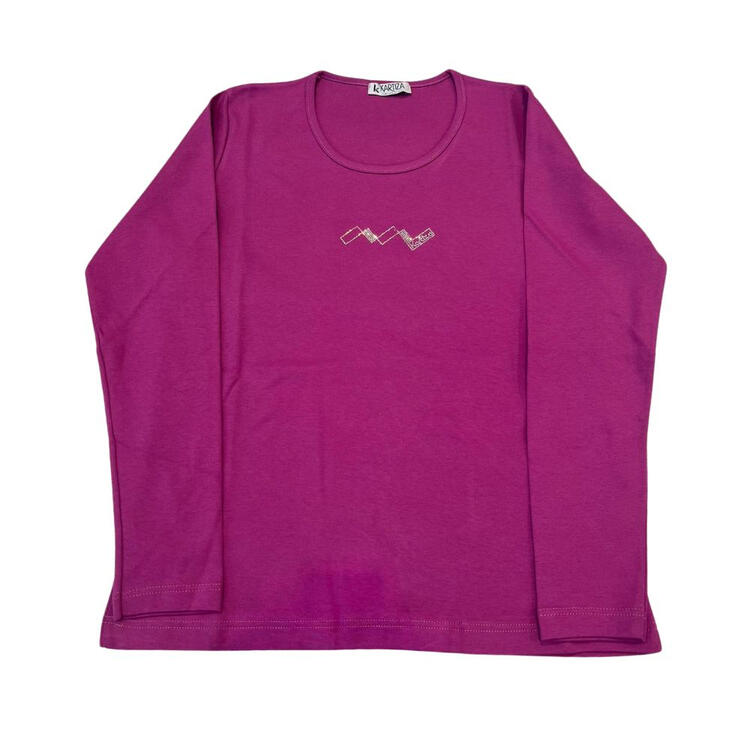 MAGLIA DONNA MANICA LUNGA CALDO COTONE KARTIZA 7021 Kartiza
