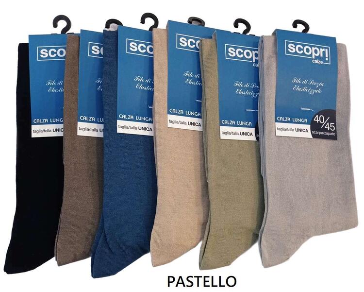 Men's long socks in stretch yarn Discover Kat Scopri Calze