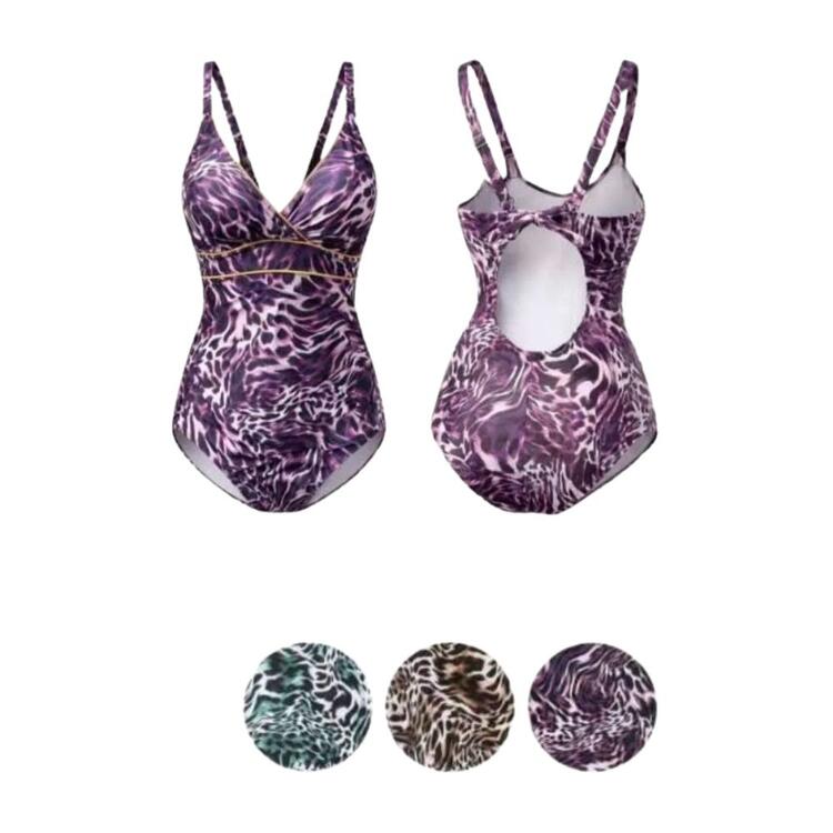 COSTUME INTERO MARE ANIMALIER DONNA MODA MARE L2395 VIOLETTA MODA MARE