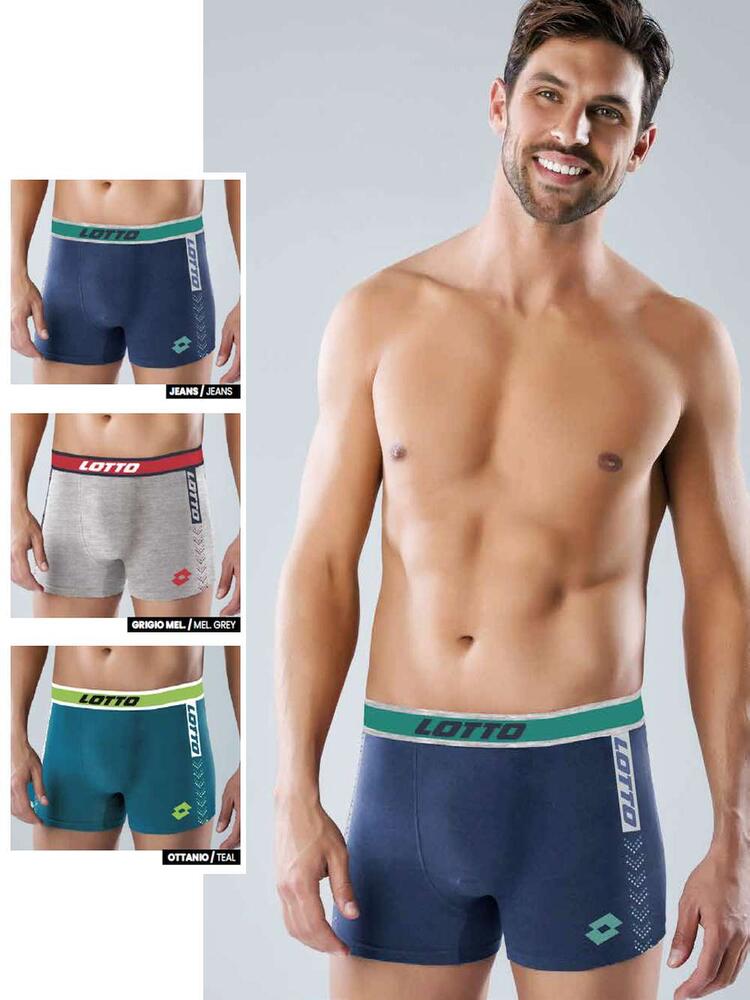 Boxer uomo in cotone elasticizzato Lotto LB1323 Lotto