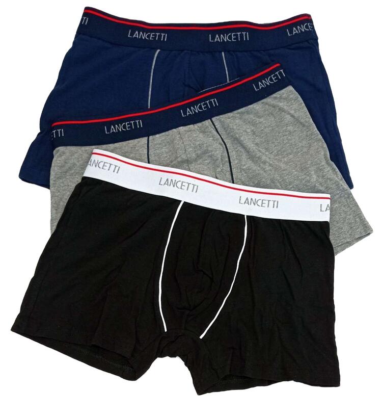 Men's boxer in stretch cotton Lancetti LB4317 (tri-pack) Lancetti