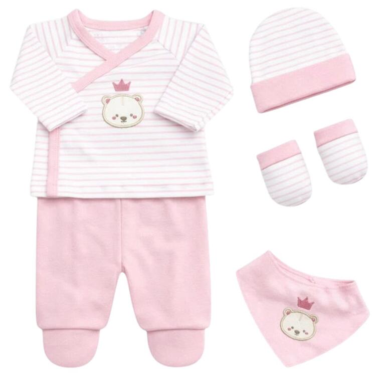SET 5 PEZZI NEONATO NASCITA LES JOLIES LJ-359 Les Jolies