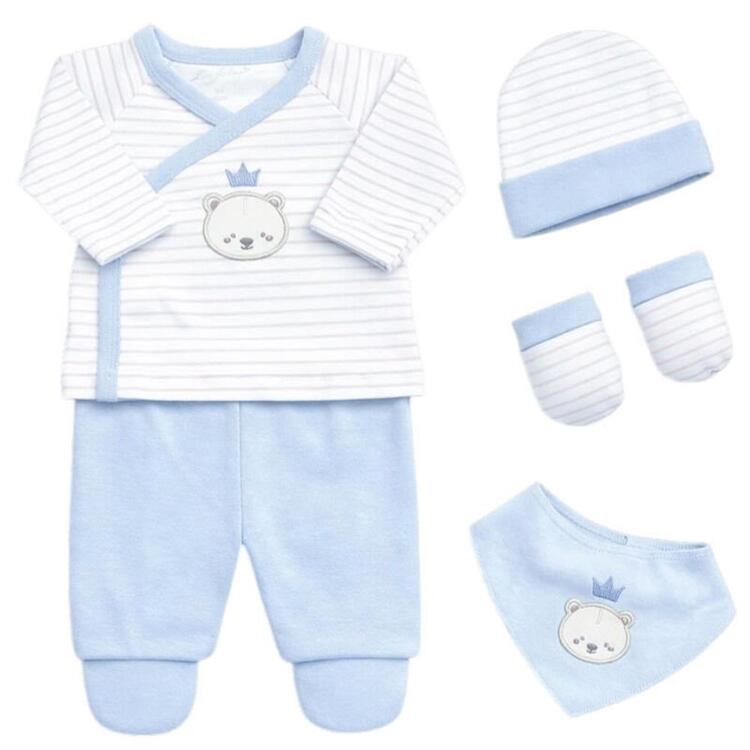 SET 5 PEZZI NEONATO NASCITA LES JOLIES LJ-359 Les Jolies