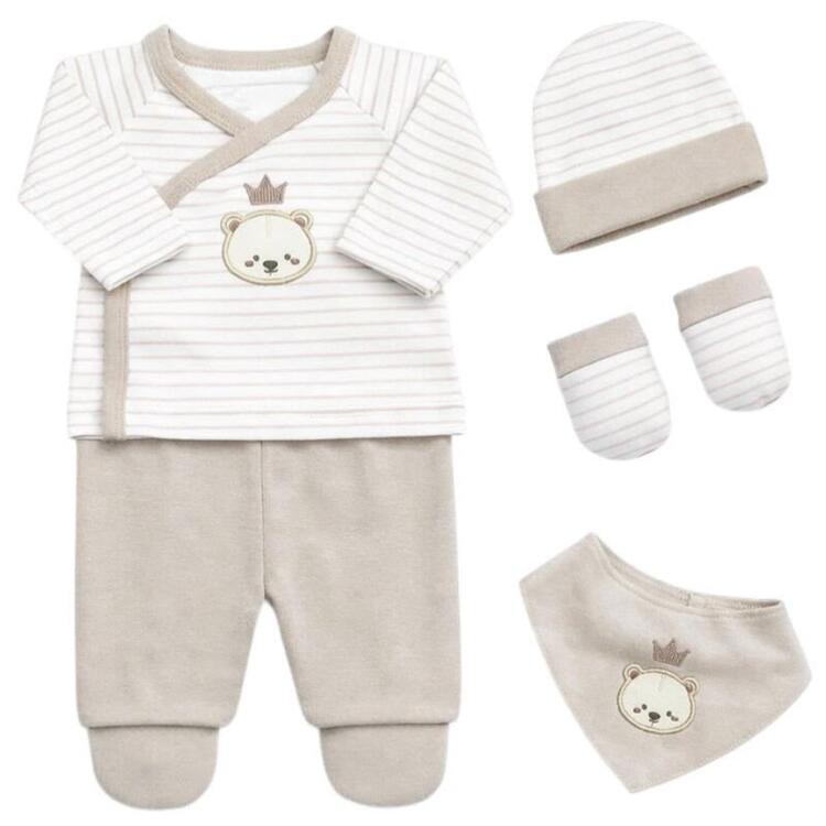 SET 5 PEZZI NEONATO NASCITA LES JOLIES LJ-359 Les Jolies