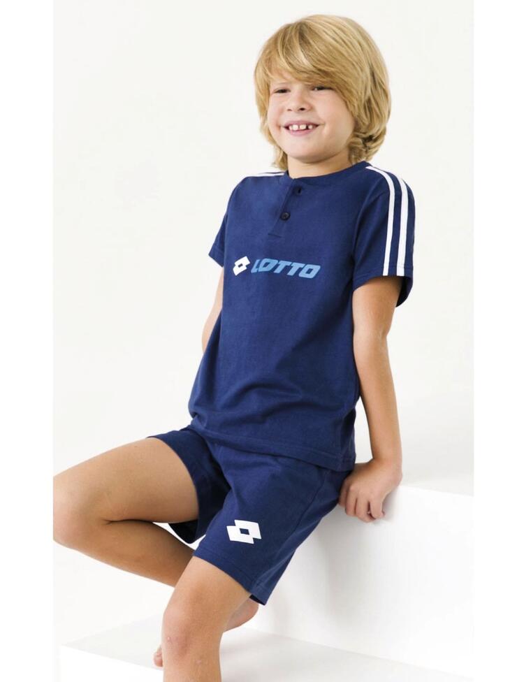 Pigiama corto da bambino in jersey di cotone Lotto LP7024 Lotto