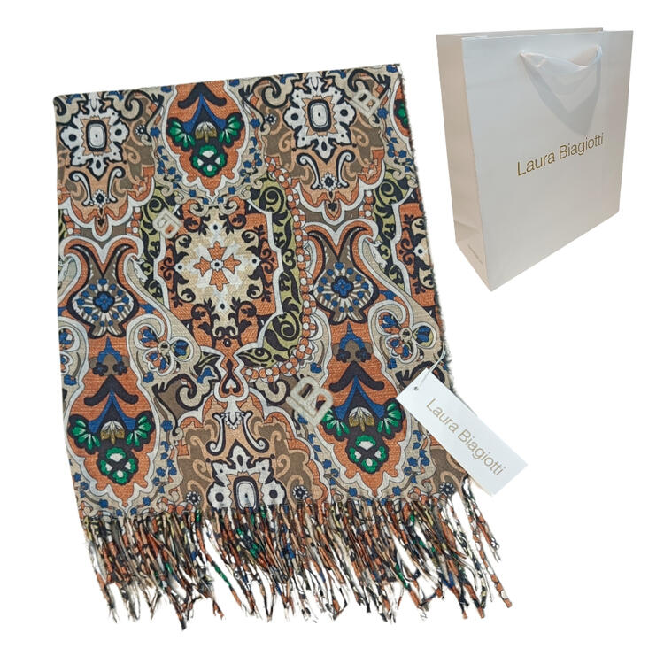 WOMEN S SCARF WITH GIFT BAG LAURA BIAGIOTTI LB24 219 Laura Biagiotti