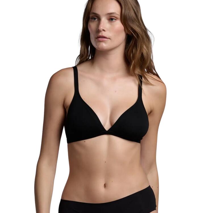 JENNIE PREFORMED UNDERWIRELESS COTTON TRIANGLE BRA Lepel