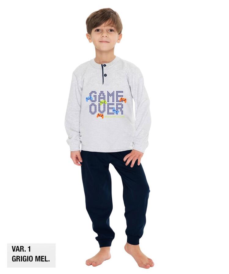 Pigiama da bambino in CALDO cotone Martellina M2002 Martellina