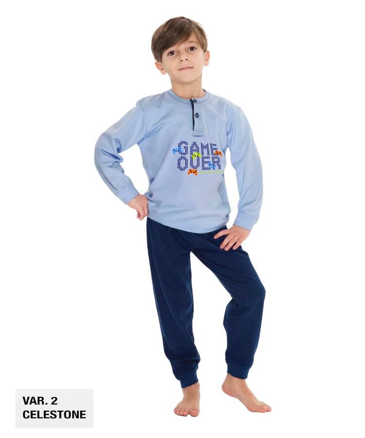 Pigiama da bambino in CALDO cotone Martellina M2002 Martellina