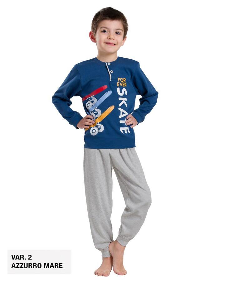 Pigiama da bambino in CALDO cotone Martellina M2003 Martellina