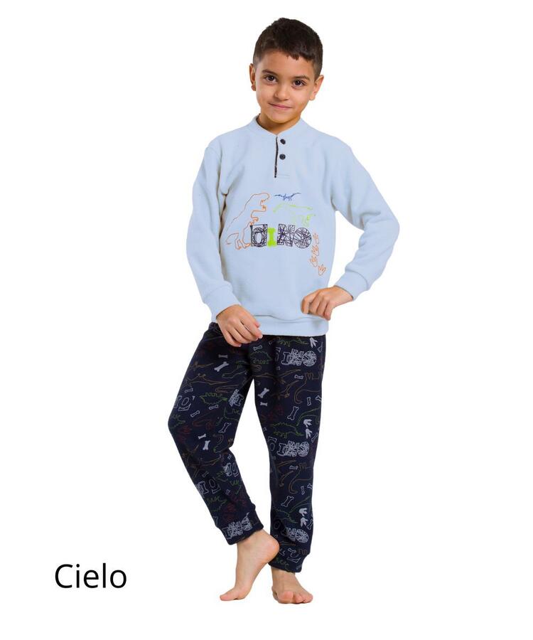 Pigiama da bambino in CALDO cotone lanato Martellina M2011 Martellina