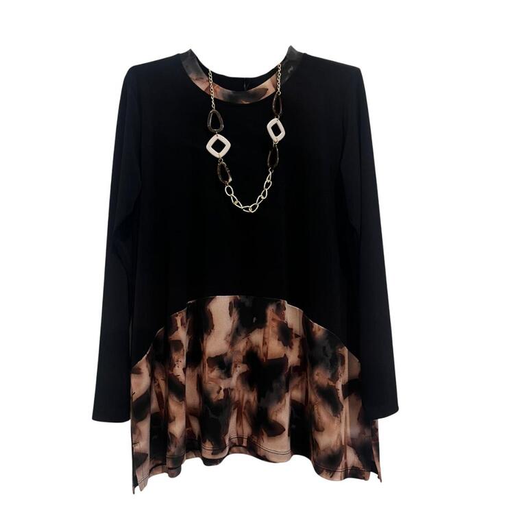 BLUSA OVERSIZE DONNA CON COLLANA CHIARA AUTIERI MA3052 CHIARA AUTIERI