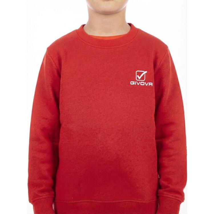 Felpa bambino a girocollo tinta unita Givova MFBG010B Givova