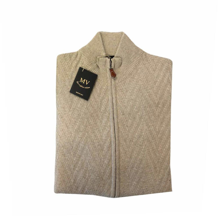 CARDIGAN FULLZIP DA UOMO MISTO LANA MV TRENO 170Z MV