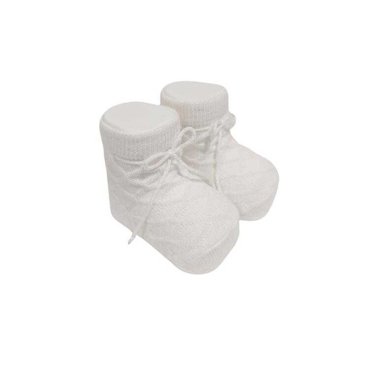 SCARPINA NEONATO CALDO COTONE MAFER WSC8505 BIANCO Mafer