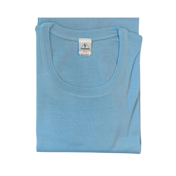 MAGLIA MISTO LANA UOMO MAPOM ROCKY T-SHIRT CIELO Mapom