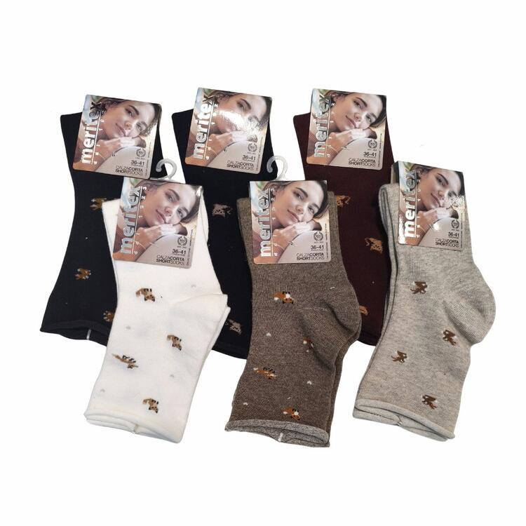 Calzino corto donna caldo cotone Meritex 3650 (1 PAIO) Meritex