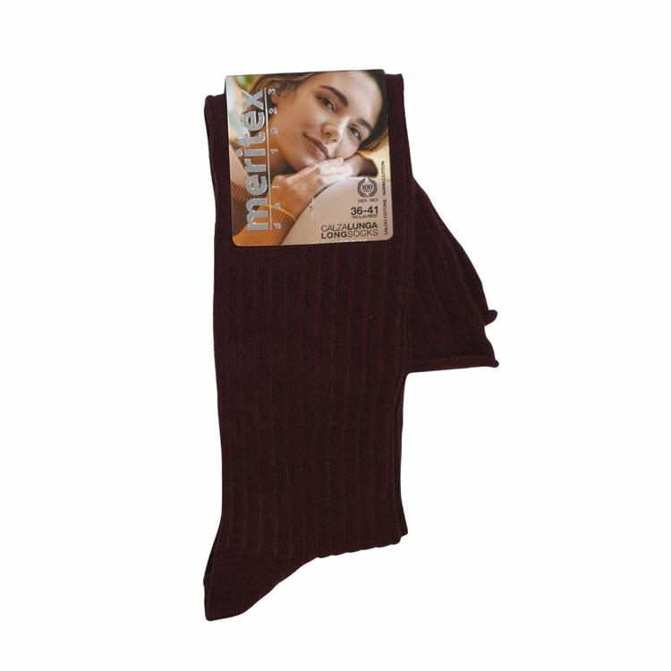 Calzino lungo donna caldo cotone Meritex 6630 (1 PAIO) Meritex
