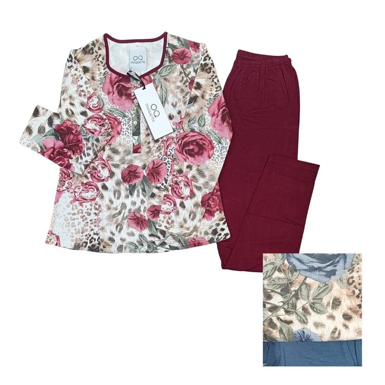 PIGIAMA DONNA SERAFINO FANTASIA MOQUETTE MINNIE MOQUETTE