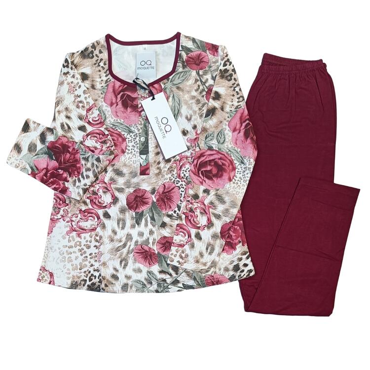 PIGIAMA DONNA SERAFINO FANTASIA MOQUETTE MINNIE MOQUETTE