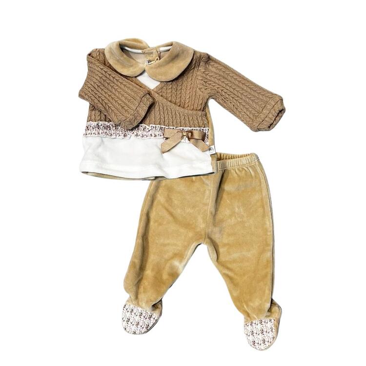 COMPLETO 2 PEZZI NEONATA NAZARENO GABRIELLI NG-2225 Nazareno Gabrielli