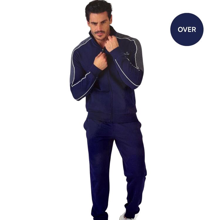 TUTA UOMO OVER FELPATA NAVIGARE 29602B 3-5XL Navigare