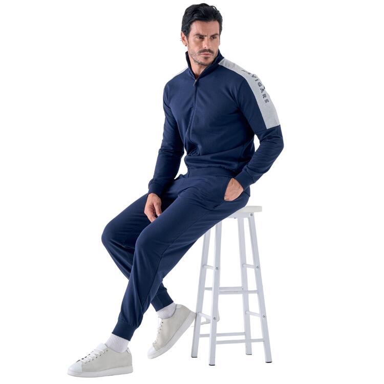TUTA UOMO FULLZIP COTONE GARZATO NAVIGARE 29614 Navigare