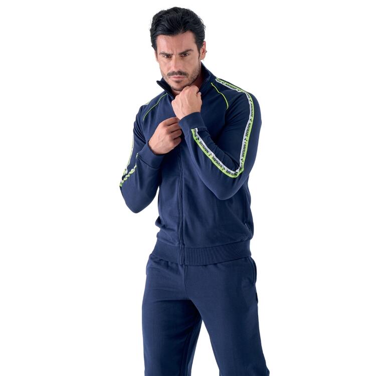 TUTA UOMO FULLZIP COTONE GARZATO NAVIGARE 29616 Navigare