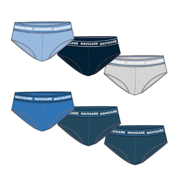 Schiesser - Slip da Uomo, Bambino, Blu (Blau (804-nachtblau