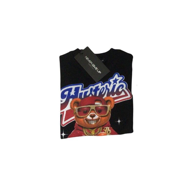 FELPA BAMBINO GIROCOLLO NEVER GIVE UP B7882 3-7 ANNI NEVER GIVE UP