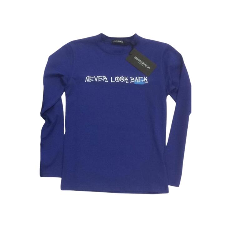 S.Oliver Junior Maglietta Maniche Lunghe Ragazzo - Blu E Verde, Taglia 92 Cm - Girocollo A Costine