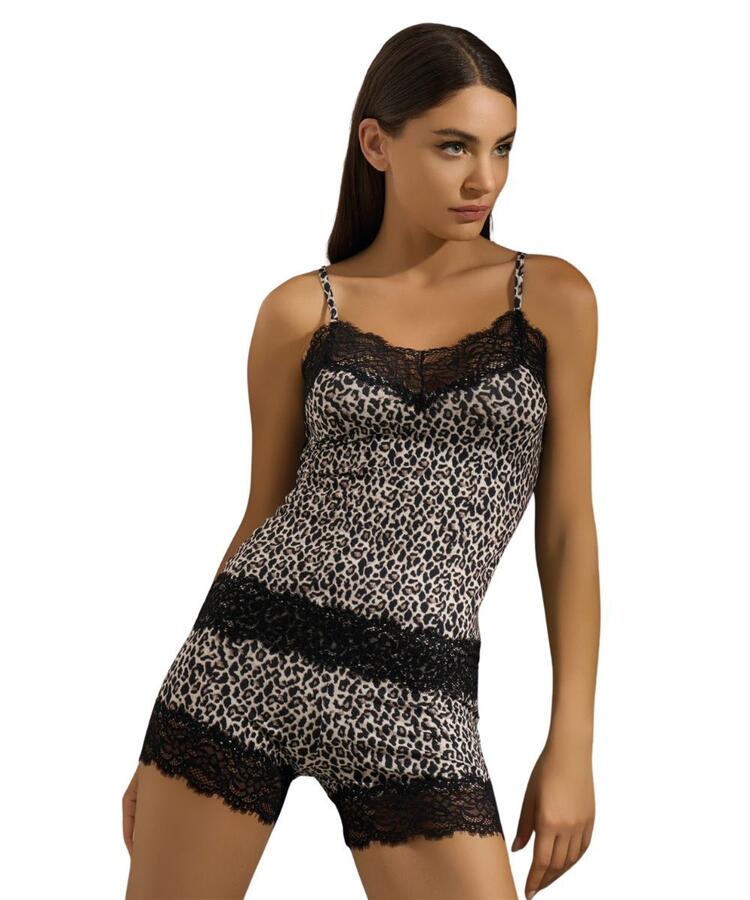 Completo donna con top in bamboo, pizzo e panty Pura P0848C PURA