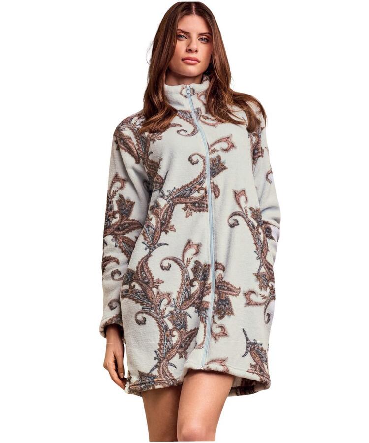 Vestaglia donna corta in caldo pile coral Lormar Pashmina PAS673825 Lormar