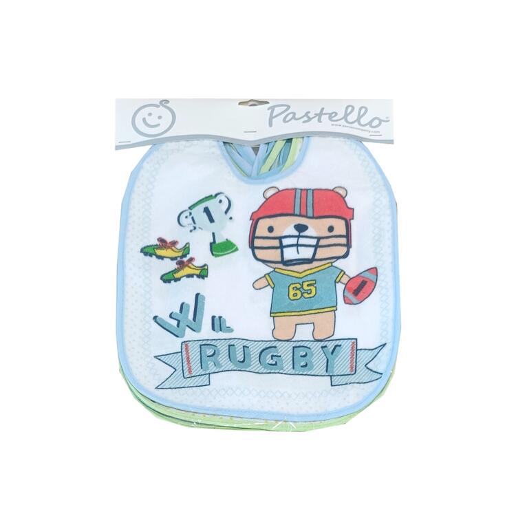 PASTEL PLASTICIZED SPONGE BIBS BAV9068 Pastello