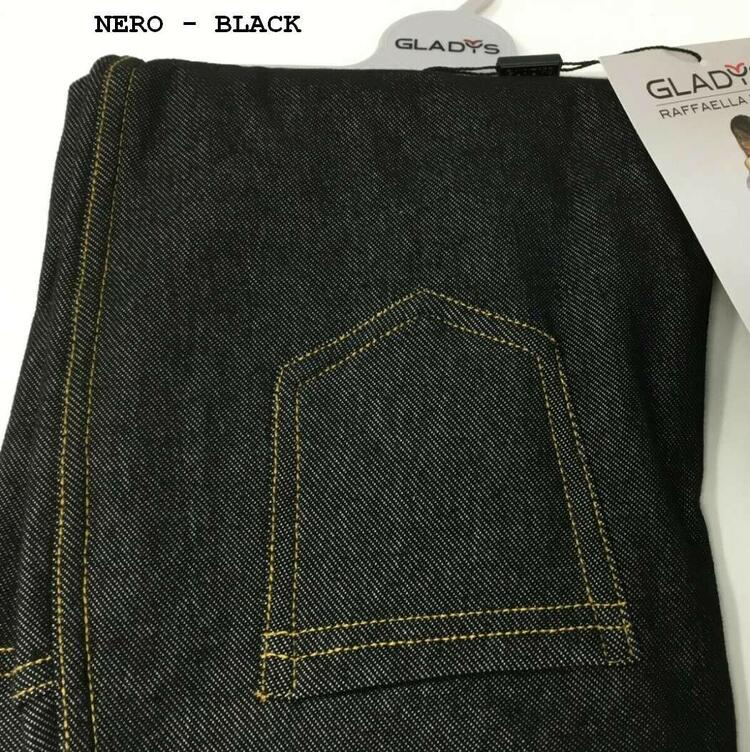 Women's leggings in jeans-effect fleece jersey Gladys PD0926 Gladys