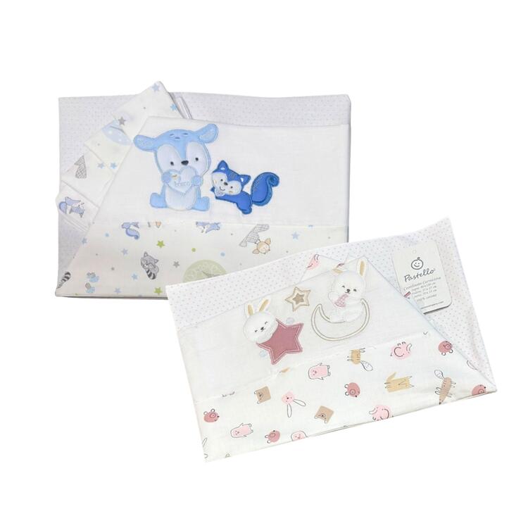 COMPLETO CULLA 3 PEZZI PASTELLO LC Pastello