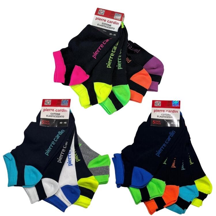 CALZINO PARISCARPA UNISEX FLUO PIERRE CARDIN PC376 (5 PAIA) Pierre Cardin